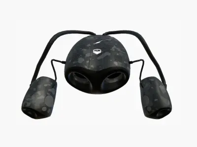 Jetpack I09 Black Camouflage - SciFi Character Design Low-poly 3D model