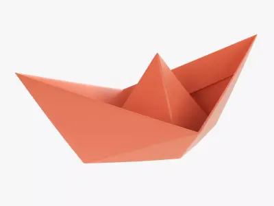 Paper boat  3D model