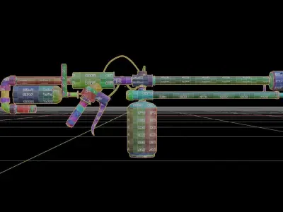 Flamethrower 3D model purchase
