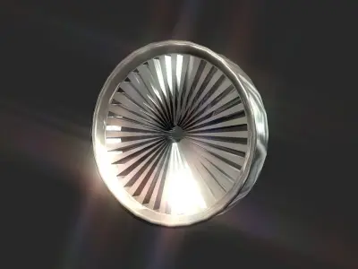 Inner wheel Low-poly 3D model