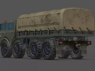 Tatra 813 8x8 Koloss Heavy Truck 3D Model Low-poly 3D model