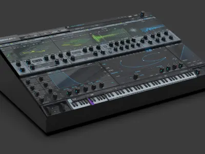 3D model of a synthesiser inspired by the Serum2 VST plugin 3D model