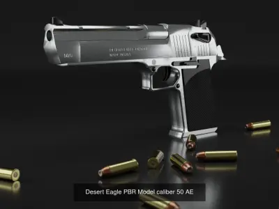 Firearms starter Kit Desert Eagle AK-47 Colt M4 AR15 3D Model Collection