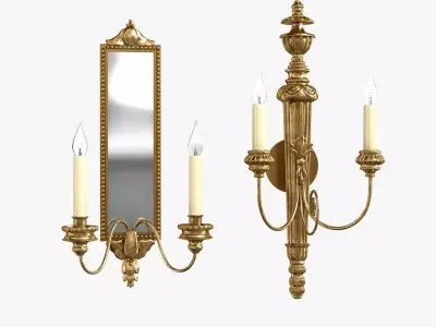 Vaughan Granville and Saltram wall light 3D model