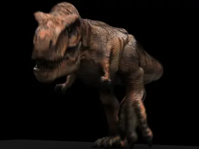Tyrannosaurus Rex Model Rigged Low-poly 3D model