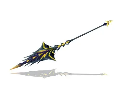 Lightning Spear Low-poly 3D model