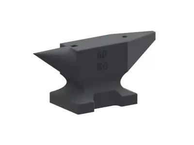 Industrial Anvil Model Low-poly 3D model