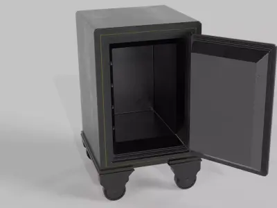 Low-Poly Vault Safe - Optimized for Games Low-poly 3D model
