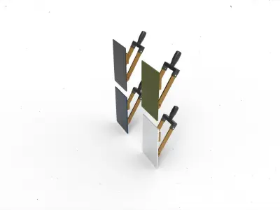 electrical knife switch 3D model