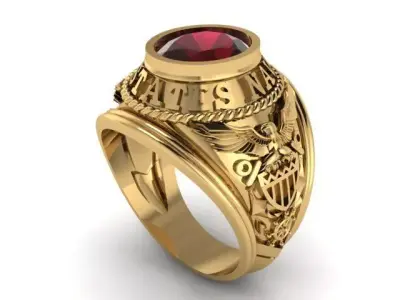 RING ARMY USA 3D print model from CGTrader
