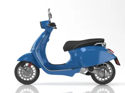 Vespa Sprint Blue 3D model