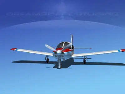 Piper Cherokee Arrow  V03 3D model