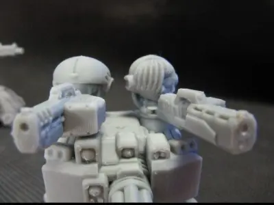 CHIBI-TECH SD - COLONIAL MK IV SMG HATCH GUNNER 3D print model