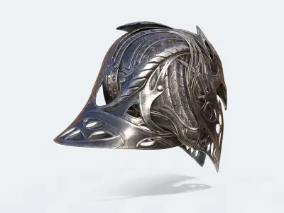 Krypton Helmet Low-poly 3D model