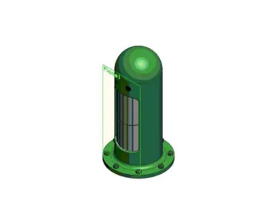 Pipe pill bottle Free 3D model