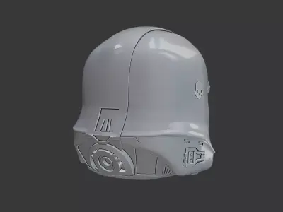 B 01 Tactical Helmet Modern Military 3D Printable  3D print model