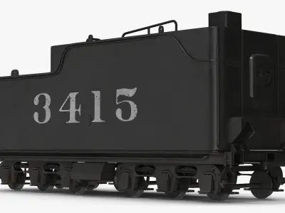 Steam Locomotive Tender 3D model