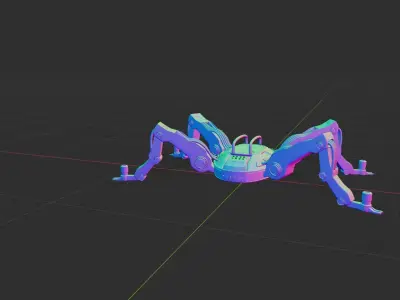 Sci-Fi Spider 3D model