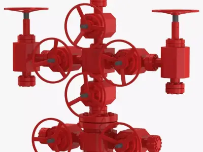 Oil Wellhead 3D model