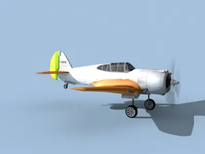Curtiss H-75C Mohawk V20 Brazil 3D model