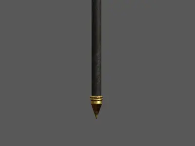 Monk Staff Low-poly 3D model