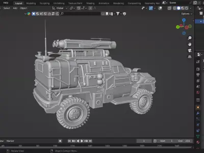 JLTV Military Armored Truck 3D print model