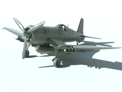 F4u Corsair for print 3D print model