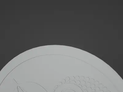 Ancient Greek City State Shield - Athens 3D model