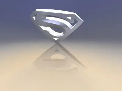 Superman Returns Shield 3D model