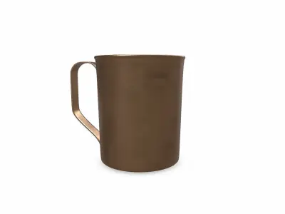 Old Brass Mug PBR Low-poly 3D model