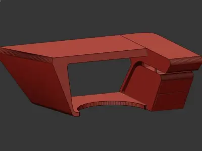 Modern Executive desk 3D model