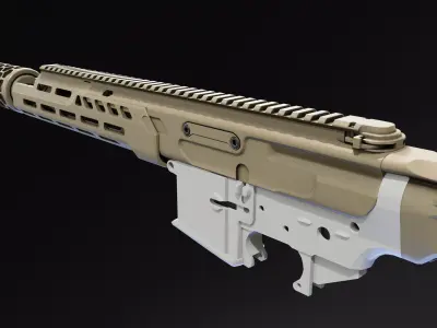 SUR300 Upper Receiver Low-poly 3D model