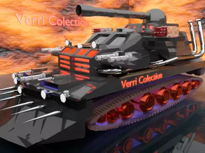 War tank machine 3D model
