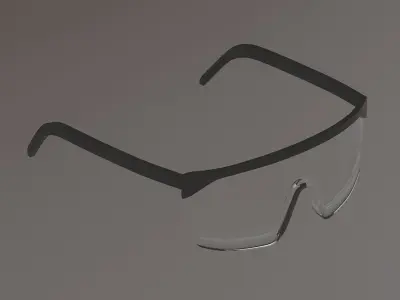 Safety glasses 3D model Low-poly 3D model purchase