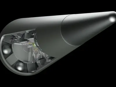 Thermonuclear Warhead Low-poly 3D model