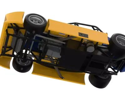 Experimental Pavement Silver Crown Car Version 2 Scale 1 to 25 3D print model