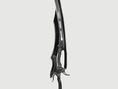 black sword v2 Low-poly 3D model