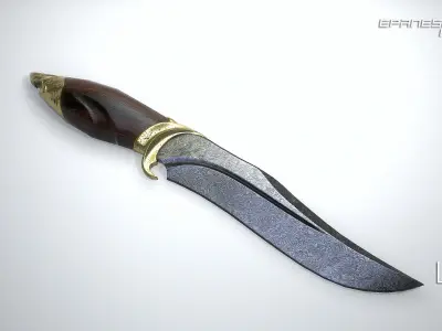 shark knife 3D model purchase