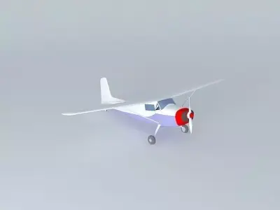 Cessna 180 Free 3D model