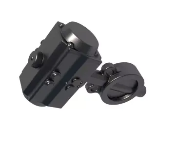 pneumatic actuator - Actuated Valve Double Acting 3D print model get