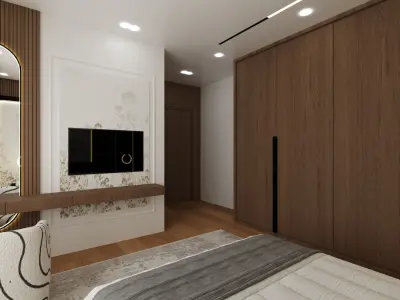 luxury bedroom Free 3D model