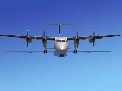 Dehavilland DHC-7 Unmarked 1 3D model