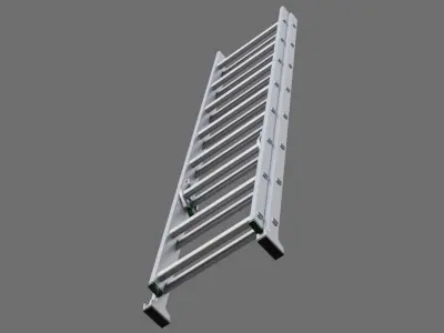 Ladder 1A Low-poly 3D model