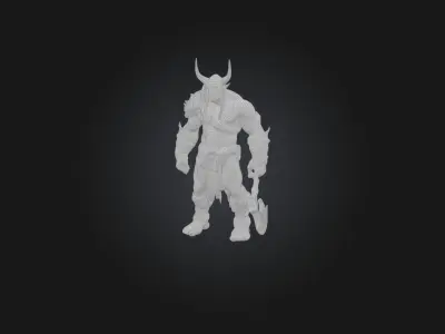 Realistic Orc Model Low-poly 3D model
