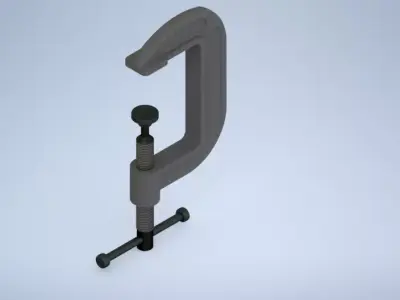 G clamp 3D model by luciferrrr