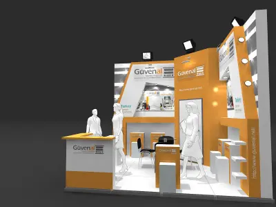 Exhibition Stand - ST0058 3D model