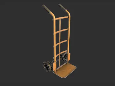 Cargo Trolley Low-poly 3D model purchase