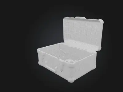 Realistic Toolbox Low-poly 3D model