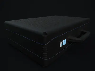 Futuristic Briefcase Free low-poly 3D model