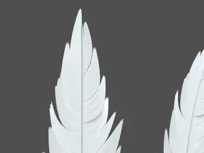 Feathers Set - 7 Assets 3D model